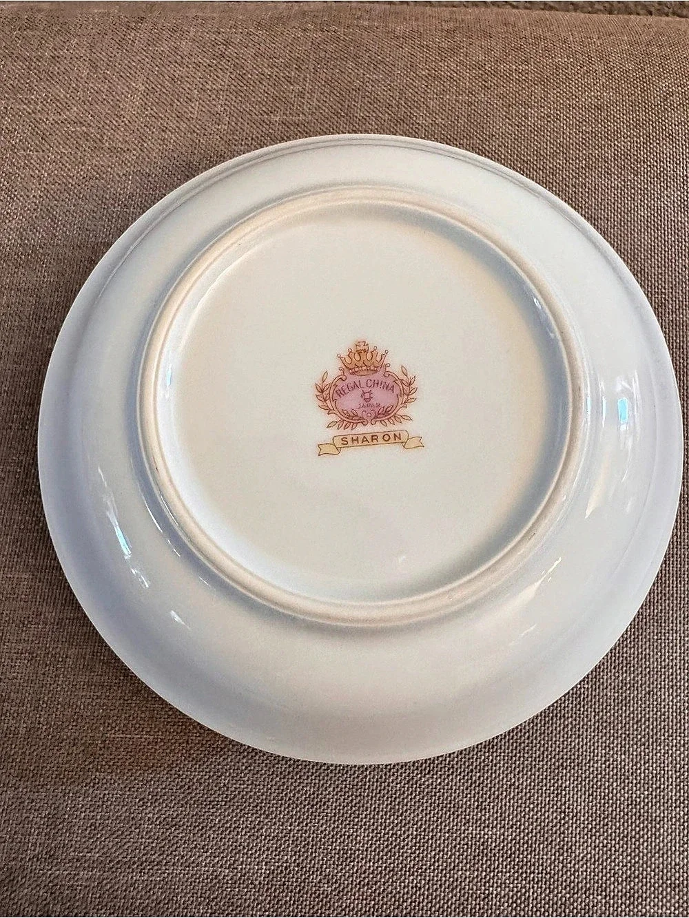 Vintage c. 1950s–60s Regal China Japan Sharon Floral Saucers Set of 6